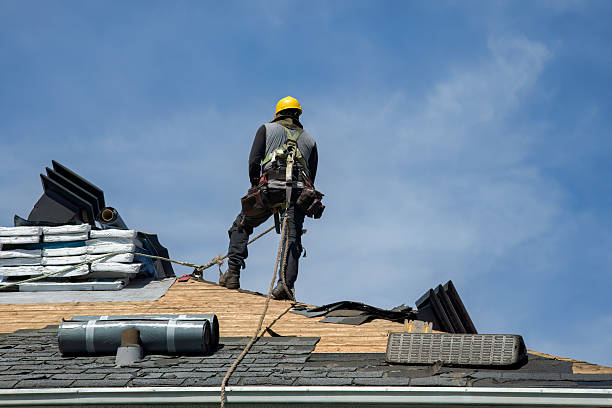 Professional Gutter Installation technician working in Guthrie Center, IA